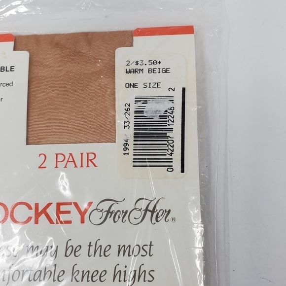 NOS VINTAGE JOCKEY FOR HER LOT OF 3 HOISERY PANTYHOSE NYLON STOCKINGS WOMEN - Picture 13 of 15